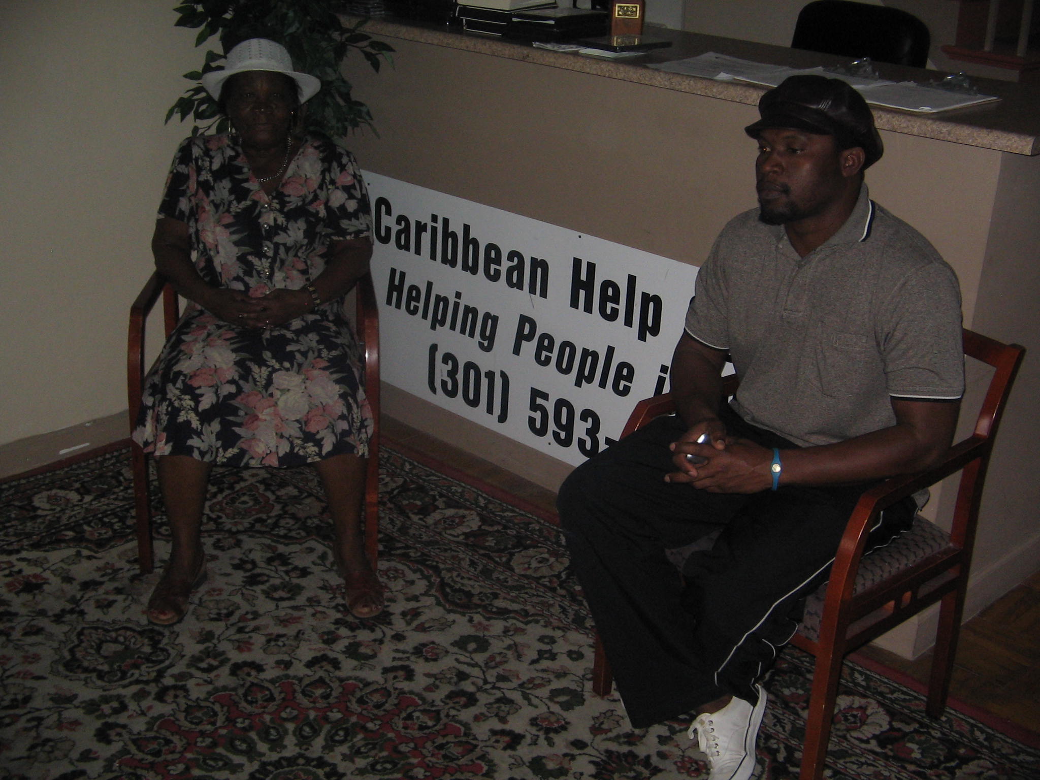 Volunteers helping residents during a neighborhood outreach visit