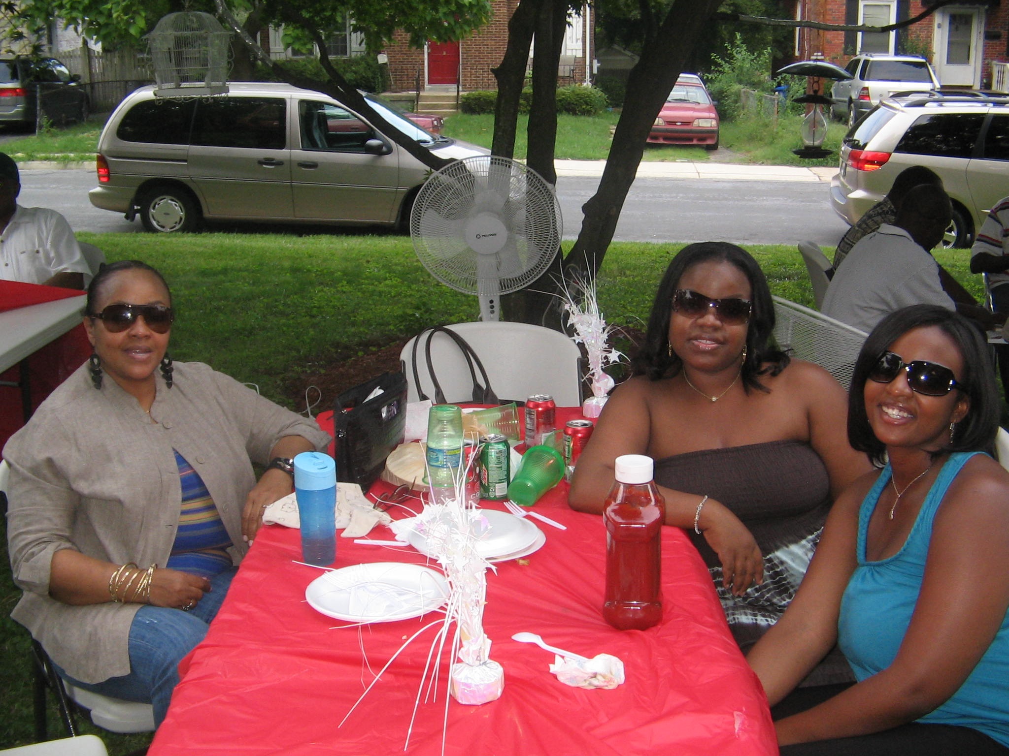 Volunteers helping at a community outreach event in Silver Spring